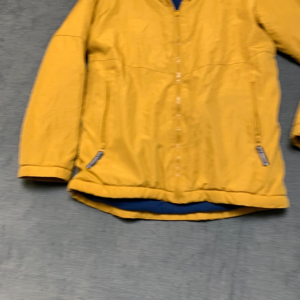 All in Motion Reversible Jacket Boy XL Yellow Water Resistant Mock Neck Full Zip - Picture 6 of 15